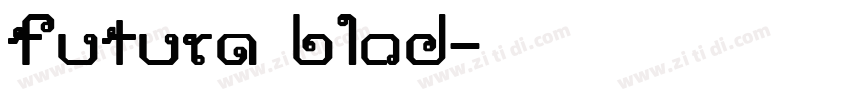 futura blod字体转换
